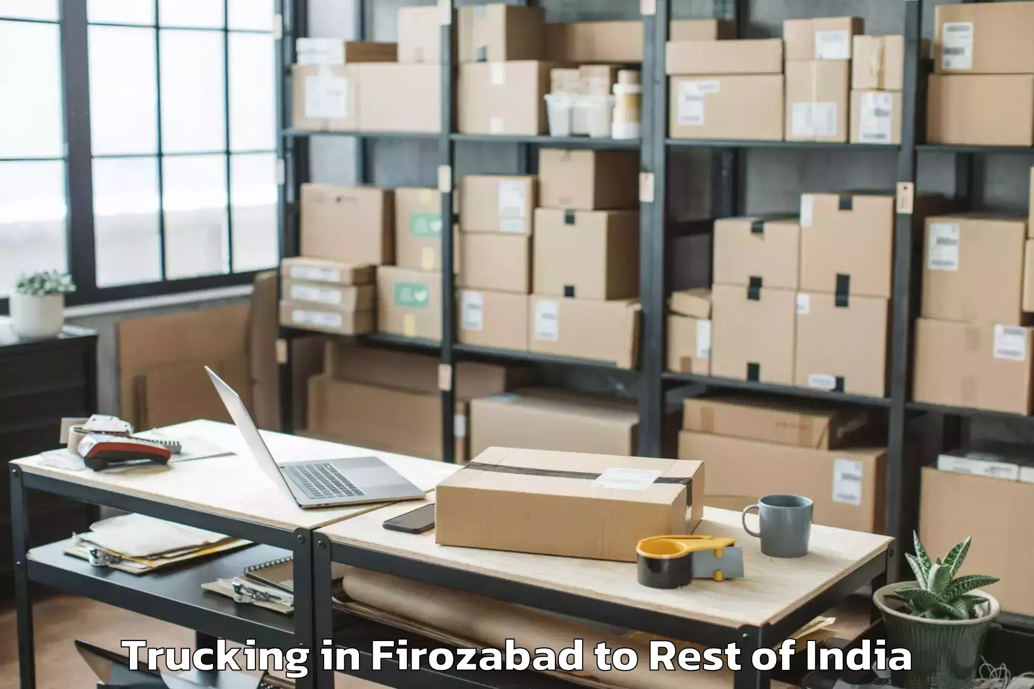 Book Your Firozabad to Kebang Trucking Today